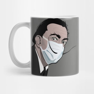 Dali with a mask (grey) Mug